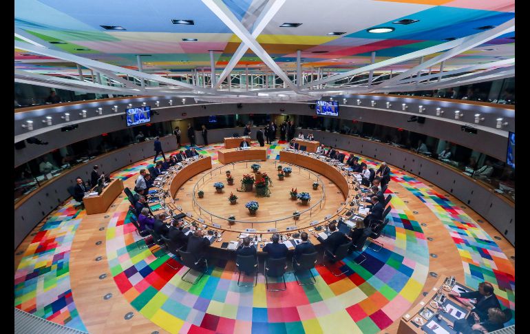 Líderes de la Unión Europea asisten a la cumbre de la UE en el Consejo Europeo de Bruselas, Bélgica. AFP/S. Lecocq