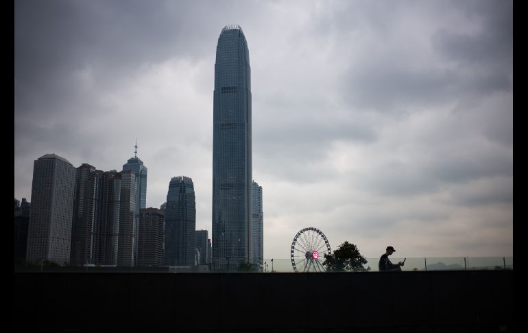 Vista de edificios en Hong Kong, China, desde el parque Tamar. AFP/A. Wallace