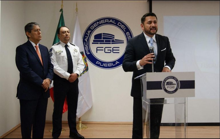 La Fiscalía General de Puebla brindó una conferencia de prensa para exponer los detalles de estas capturas. ESPECIAL/@FiscaliaPuebla