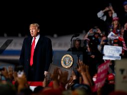 Trump  amenazó con un cierre militar de la frontera con México si los viajeros continuaban su camino. AP/C. Kaster