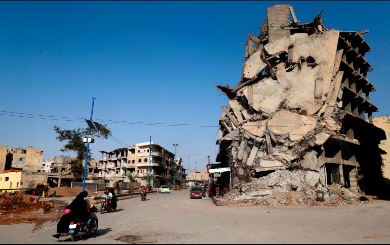 Más de tres mil 300 civiles perdieron la vida en ataques de la coalición antiyihadista en Siria desde 2014. AFP / D. souleiman