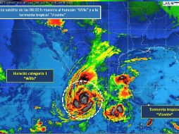 “Willa” se ubica a 390 kilómetros al suroeste de Manzanillo, Colima y a 400 km al sur-suroeste de Playa Perula, Jalisco. TWITTER / @conagua_clima