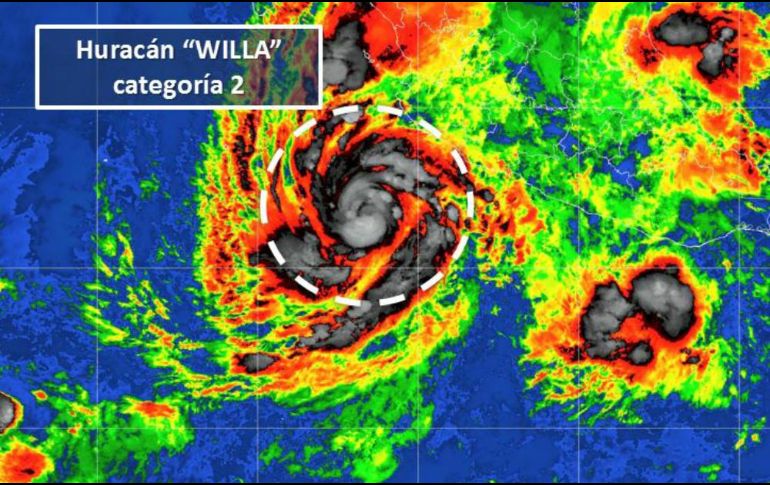 El fenómeno también provocará tormentas fuertes en los estados de Sinaloa, Nayarit, Colima y Michoacán. TWITTER / @conagua_clima