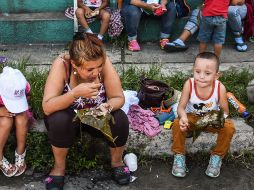 En ese sitio, se encuentra personal de la Secretaría de Marina-Armada de México y del municipio dispuesto para atender a los migrantes. NTX / O. Ramírez