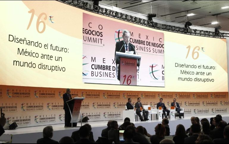 Miguel Alemán Velasco, presidente de la Cumbre, se mostró optimista con respecto a la manera en que el país actuará en el futuro. EL INFORMADOR / A. Camacho