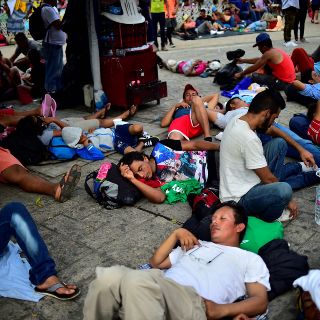 Llega caravana de migrantes a Tapachula