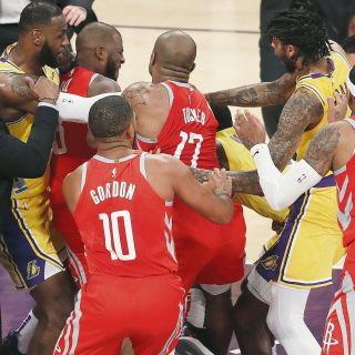 Suspensiones por riña entre Lakers y Rockets
