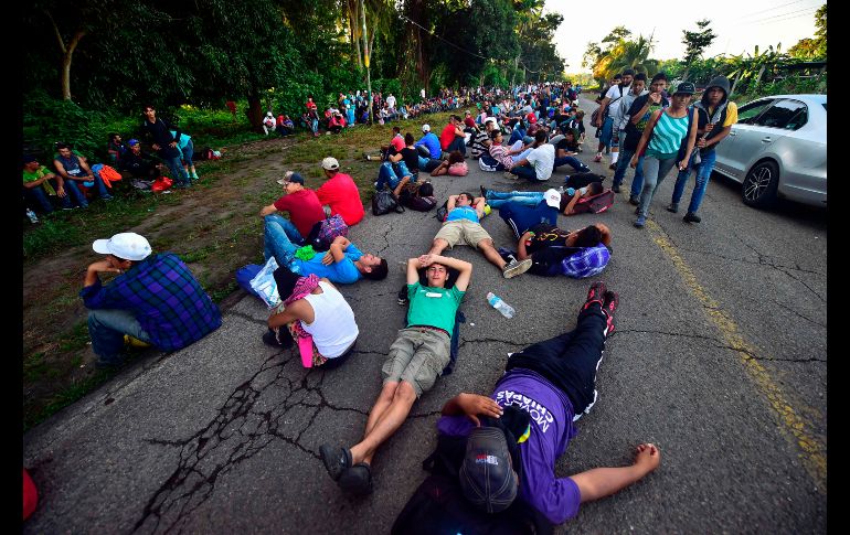 Un descanso sobre la carretera en Metapa, Chiapas.