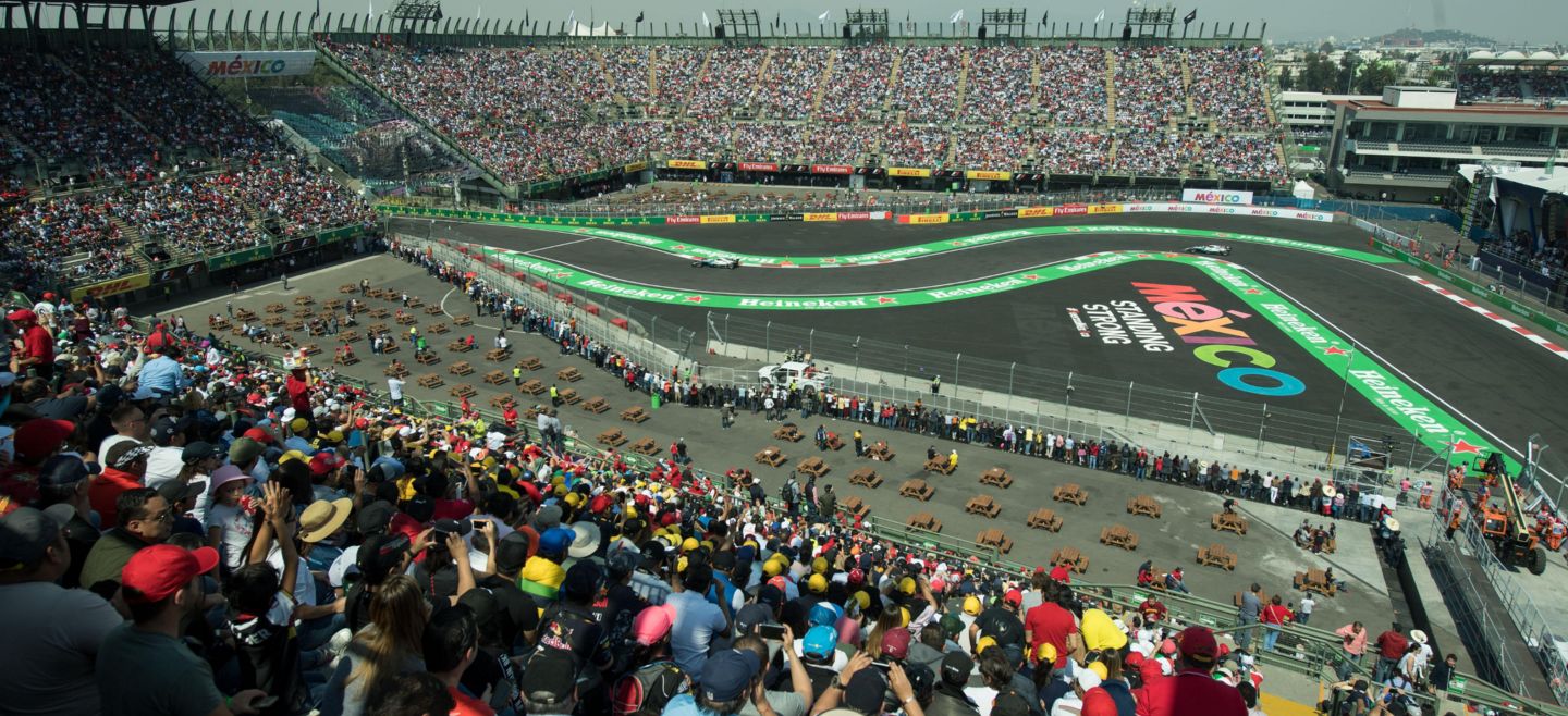 El de 2018 será el Gran Premio de México número 20 en la historia, tras su regreso en 2015. MEXSPORT / ARCHIVO