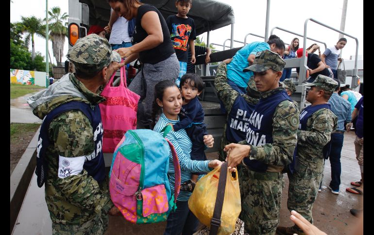 Protección Civil confirmó que más de cuatro mil 250 personas evacuadas fueron ubicadas en 58 refugios temporales.