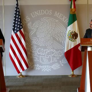 Pompeo y Videgaray hablan sobre la caravana migrante