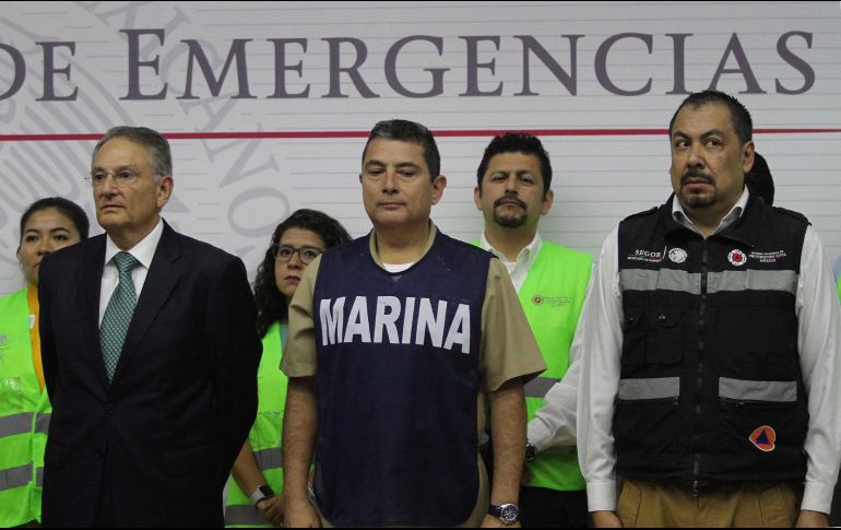 En rueda de prensa, el coordinador nacional de Protección Civil de la Segob, Luis Felipe Puente, pidió a la población mantenerse en su hogar y evitar salir de noche. NTX/G. Durán