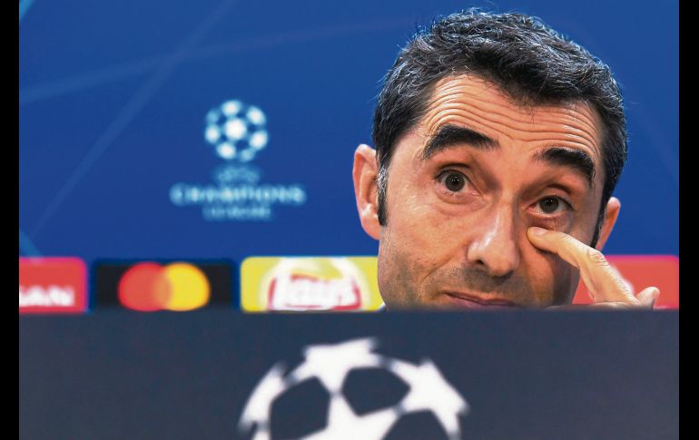 Ernesto Valverde afronta el duelo importante de la Fase de Grupos sin Lionel Messi en la cancha. AFP