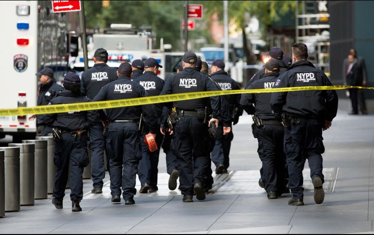 La policía de Nueva York confirma que sus agentes fueron llamados a la zona del Time Warner Center. AP / K. Hagen