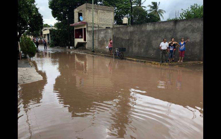 Inundación en Rosario, Sinaloa.