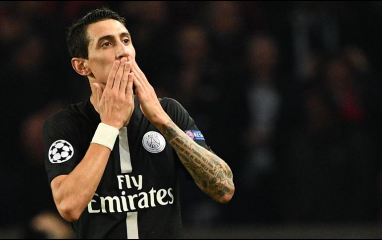 El extremo argentino definió con un zurdazo combeado que batió al arquero colombiano David Ospina. AFP / F. Fife