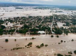 Los ríos desbordados inundaron comunidades de Nayarit. ESPECIAL