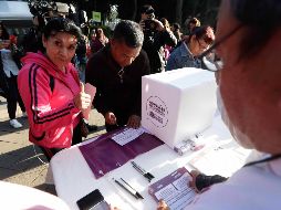En la casilla ubicada en la alcaldía de Tlalpan, al sur de la Ciudad de México. En el país suman mil 073 mesas de votación en 538 municipios. SUN/L. Cortés