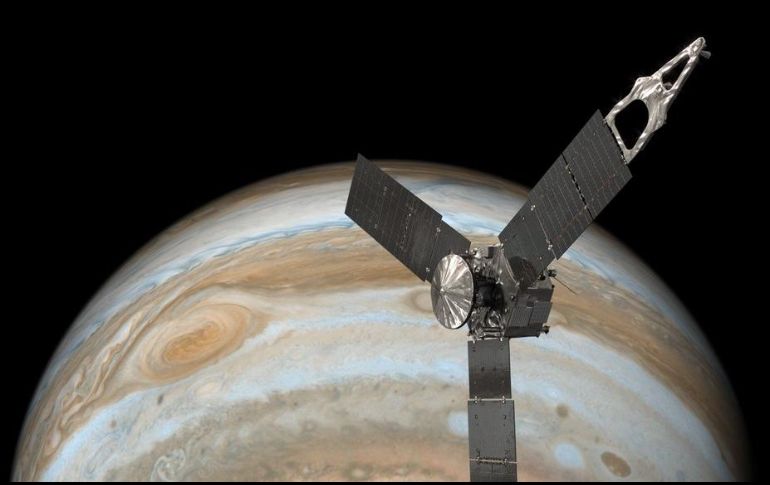 La fotografía fue capturada por la sonda espacial Juno de la NASA. TWITTER / @NASAJuno
