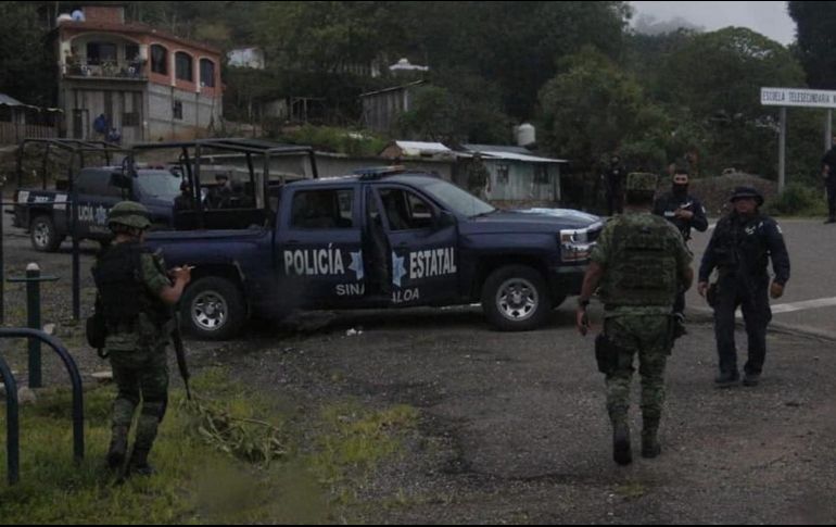Elementos de la Policía Estatal Preventiva y la Policía Militar apoyaron en los operativos. TWITTER/@durangos21