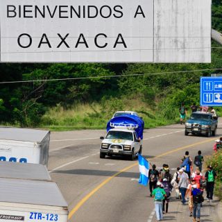 Caravana migrante llega a Oaxaca