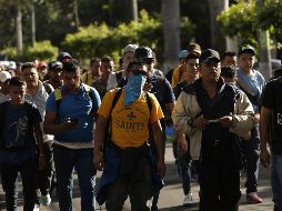 Las autoridades capitalinas aseguran que no pueden quedarse al margen en apoyar a los más de siete mil migrantes. EFE / R. Sura