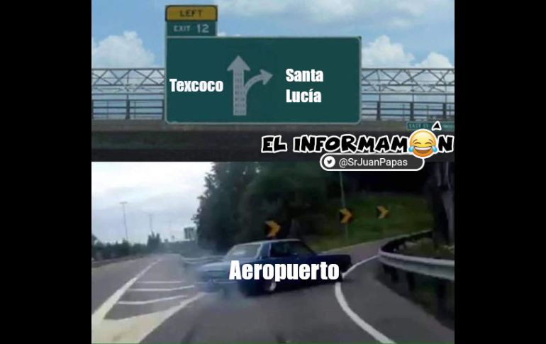 Los memes que brotan tras la decisión de ir por aeropuerto en Santa Lucía