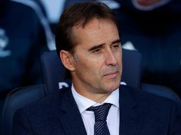 Lopetegui charló también con Santiago Solari, ahora técnico interino del equipo. AP/ARCHIVO