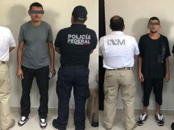 Los detenidos fueron trasladados en un avión de la PF para ser entregados a autoridades de su país. ESPECIAL / Policía Federal