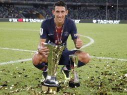Di María ha sido campeón con los parisinos en dos ocasiones de la Liga de Francia, tres de la Copa, dos de la Copa de la Liga y tres de la Supercopa. ESPECIAL / psg.fr