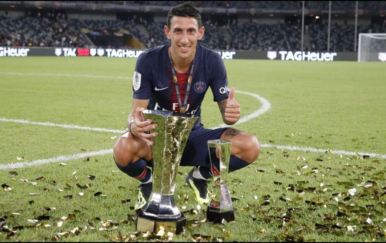 Di María ha sido campeón con los parisinos en dos ocasiones de la Liga de Francia, tres de la Copa, dos de la Copa de la Liga y tres de la Supercopa. ESPECIAL / psg.fr