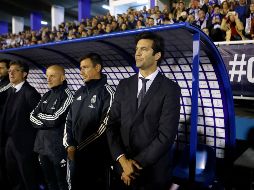 Solari debutó hoy miércoles en el banquillo merengue. AP/J. Gandul