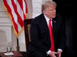 El presidente de los Estados Unidos, Donald J. Trump, participa en el acto 