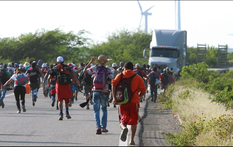 El gobierno de Oaxaca pide a los migrantes seguir los procedimientos establecidos por las autoridades federales. NTX / F. Estrada