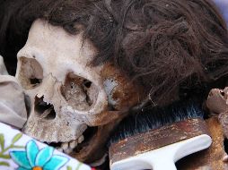 Como cada año, se realiza en esta temporada la limpieza de huesos en Pomuch, actividad que ya es reconocida como Patrimonio Cultural Intangible. NTX / ESPECIAL