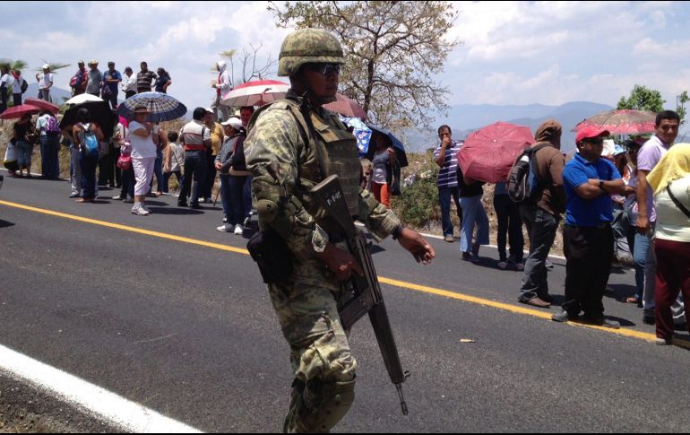 De los tres mil 200 efectivos que arribaron a la Base Militar ubicada en la zona continental de Isla Mujeres, mil elementos se desplegarán en puntos específicos de Cancún. NTX/ARCHIVO