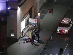 Agentes cerraron las calles 34 y 35, entre la Quinta y séptima avenida, para realizar las indagatorias. AFP/R. Carr