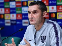 Valverde ofreció una rueda de prensa y habló sobre la salud de Messi. AFP / M. Medina