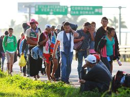 El contingente espera llegar a la Ciudad de México. NTX / F. Estrada