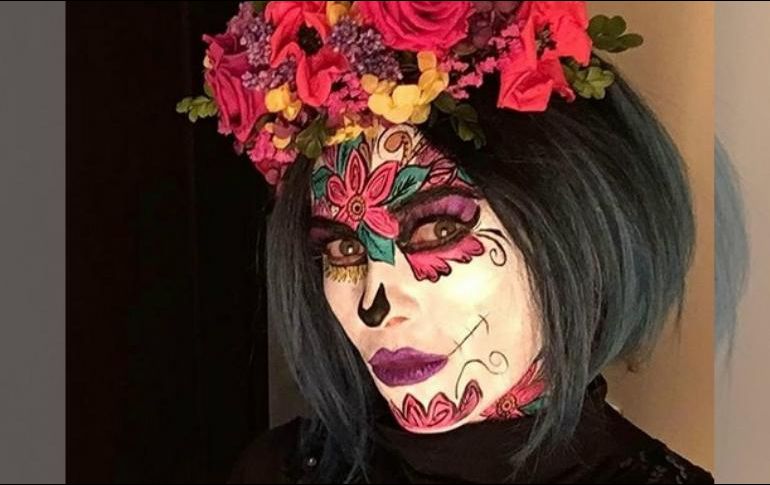 Aracely se disfrazó de catrina para celebrar el Día de Muertos. INSTAGRAM / aracelyarambula
