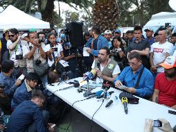 A la conferencia asistió el exlegislador hondureño Bartolo Fuentes, señalado de ser uno de los organizadores de la caravana. SUN / J. C. Reyes