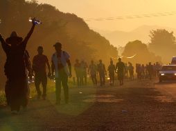 La caravana continuará su peregrinar hacia el municipio de Mapastepec, ubicado a 27 km de Acacoyagua, donde descansarán para continuar su viaje hacia Tonalá. NTX / ARCHIVO