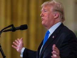 Trump ofrece una rueda de prensa en la Casa Blanca para comentar los resultados de las elecciones legislativas. EFE / E. Lesser