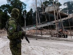 Militares entraron a la región del Amazonas para desmantelar minas ilegales. NOTIMEX
