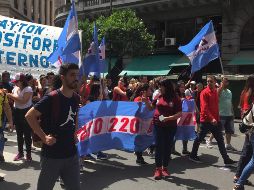 Cientos de argentinos tomaron el Centro de Buenos Aires. NOTIMEX/C. González