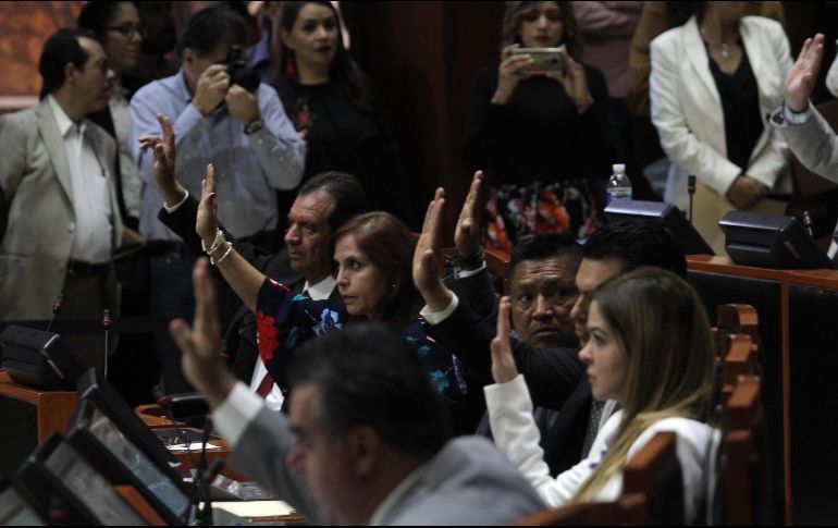 Salvo Morena, todas las fuerzas políticas avalaron la nueva Ley Orgánica del Congreso estatal. EL INFORMADOR/E. Barrera