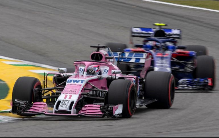 El piloto de Force India deberá cambiar el chip para afrontar de mejor manera la clasificación este mismo sábado y el domingo la carrera en esta penúltima cita de la Temporada 2018 de la F1. AFP / M. Pimentel