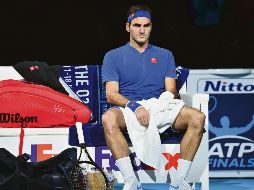 La cara de Roger Federer lo dice todo. Ayer estuvo errático ante el japonés. AFP /