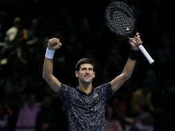 Djokovic se mostró inspirado en este partido, y logró jugadas extraordinarias. AP/T. Ireland