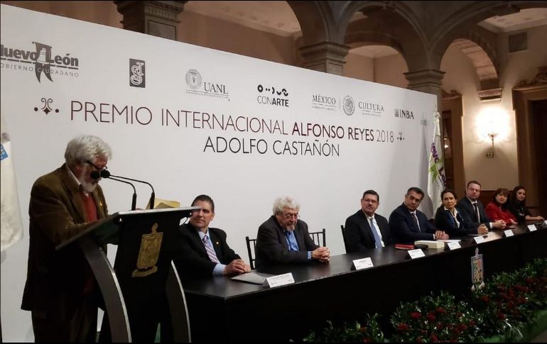La ceremonia tuvo lugar en el Patio de Honor del Palacio de Gobierno de Monterrey. TWITTER/@AlfonsinaINBA